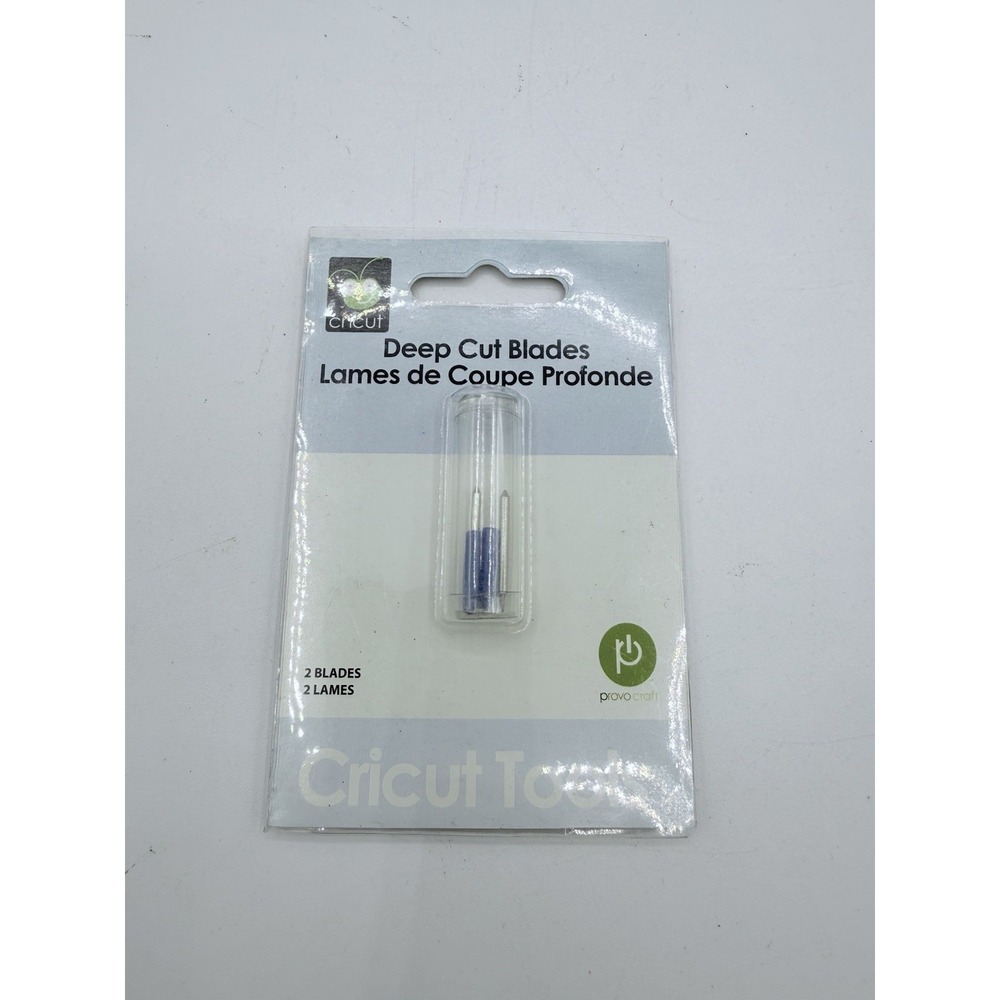 Cricut 29-0630 Deep Cut Blades 1 package With 2‎ Blades New
